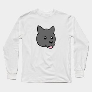 wolfpupy face Long Sleeve T-Shirt